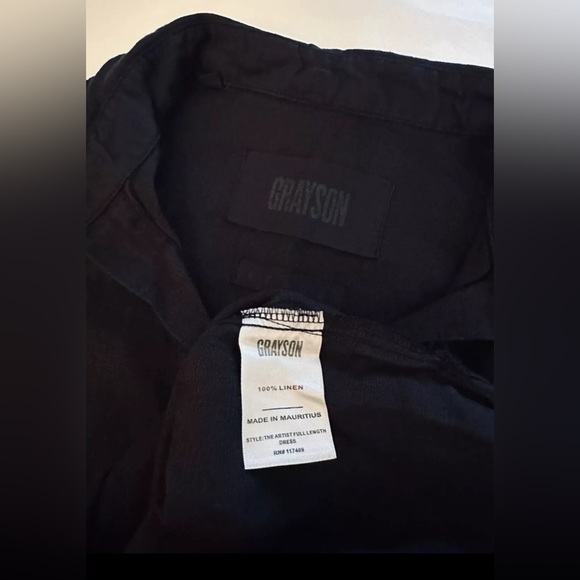 NEW GRAYSON FRANK AND EILEEN Full Length Dress Sz 3 (M) 100% Linen The Artist - Picture 9 of 16